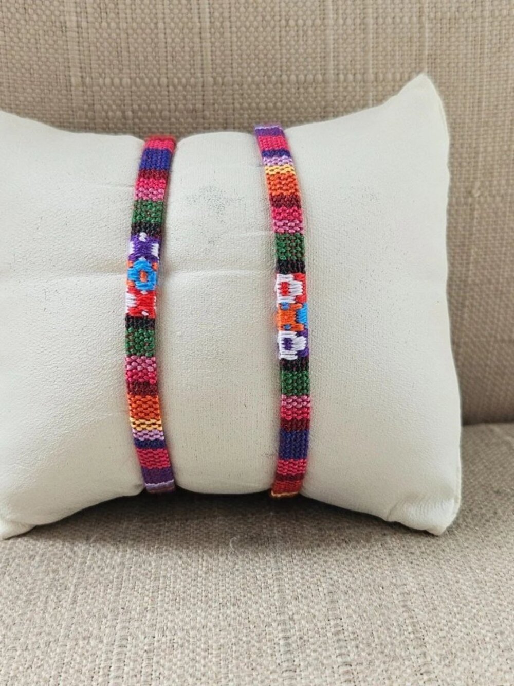 Match Bracelet Multi Color Canvas Wrsit Band Fashion Jewelry adjustable lot of 2 - Picture 10 of 12